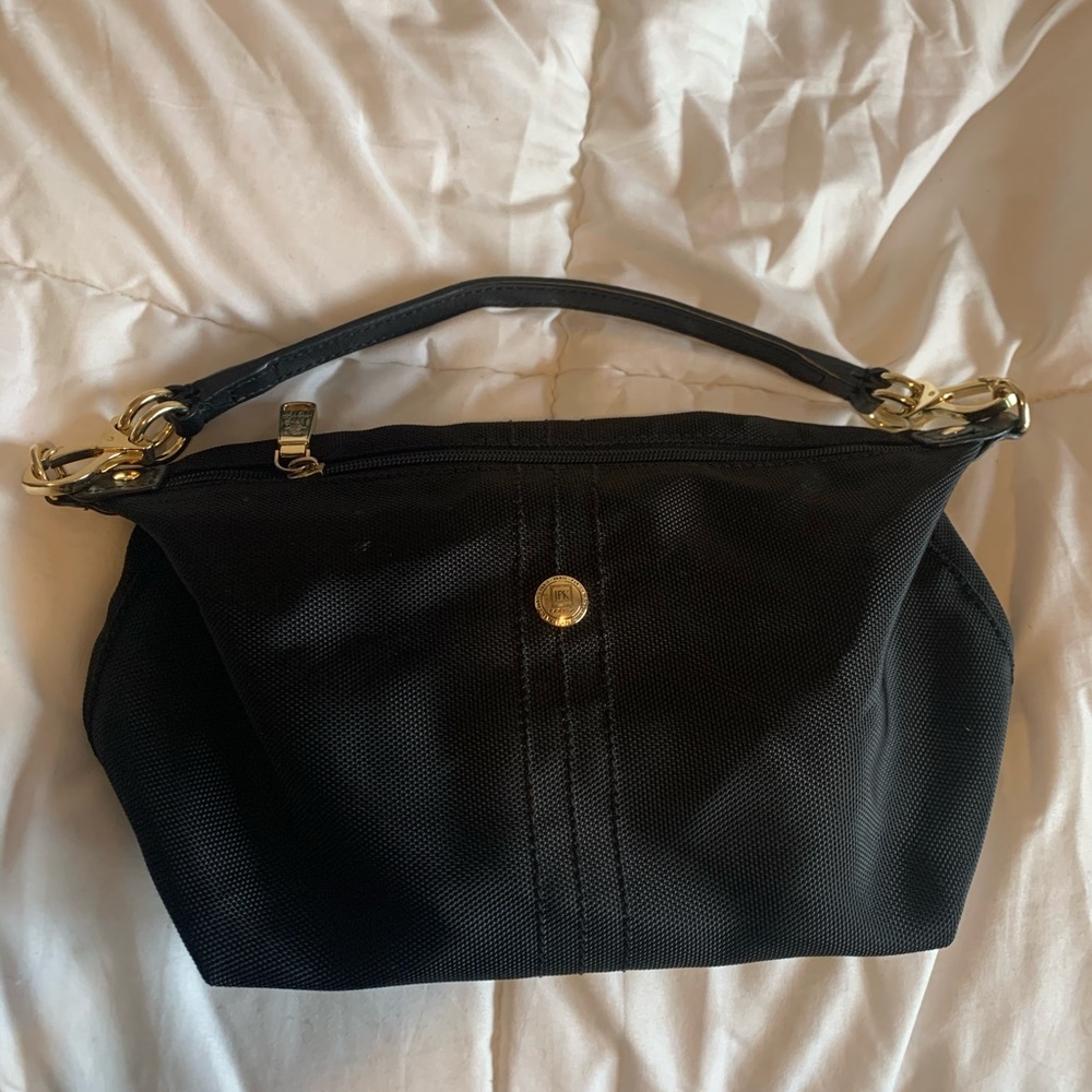 Small, black handbag